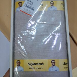 Siyaram's Safari Length Suiting Fabric(Light Beige/Grey)
