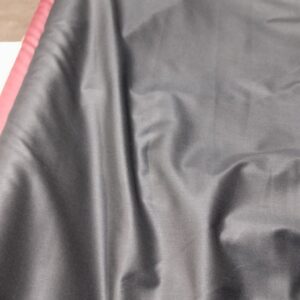 black satin-finish poly-viscose suiting fabric