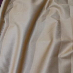 Beige Poly-Viscose Suiting Fabric with Matte Finish
