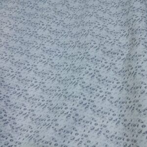 Light Blue Cotton Blend Fabric with Geometric Triangle Print