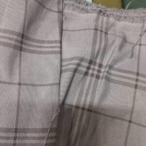 Grey Tartan Checks Twill Cotton Shirt Piece