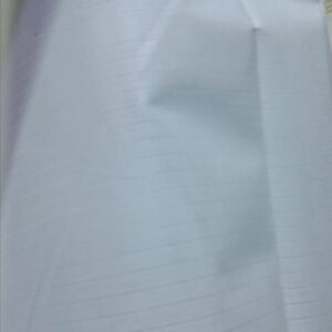 White Self-Check Formal Shirt Fabric – Premium Poly-Cotton Blend"