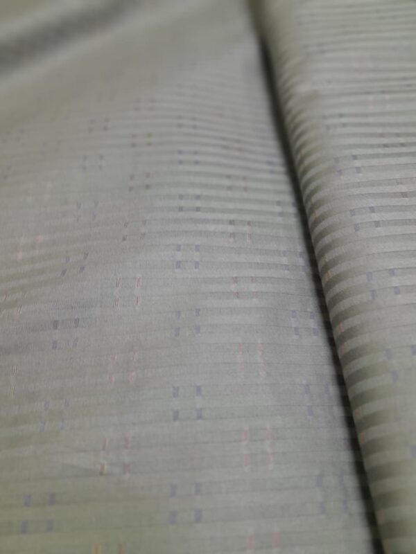 Light Grey Self-Design Jacquard Dobby Shirting Fabric