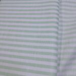 Mint-Green & White Breton-Stripe Linen-Blend Fabric