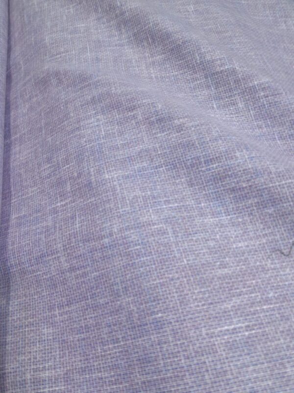 Lavender Mélange Chambray Cotton Blend Fabric – Soft Finish for Shirts & Kurtas" - Image 2