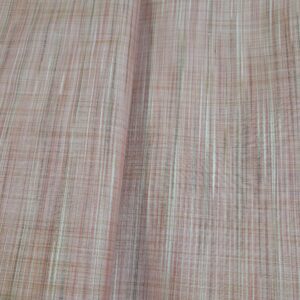 Multicolor Handwoven Slub Cotton Fabric in Pastel Stripes
