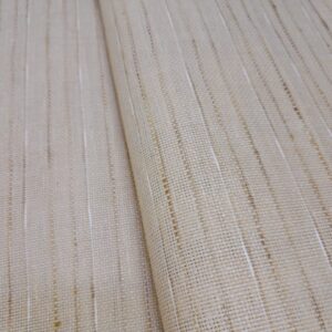 Beige Handwoven Look Cotton Jute Blend Fabric –