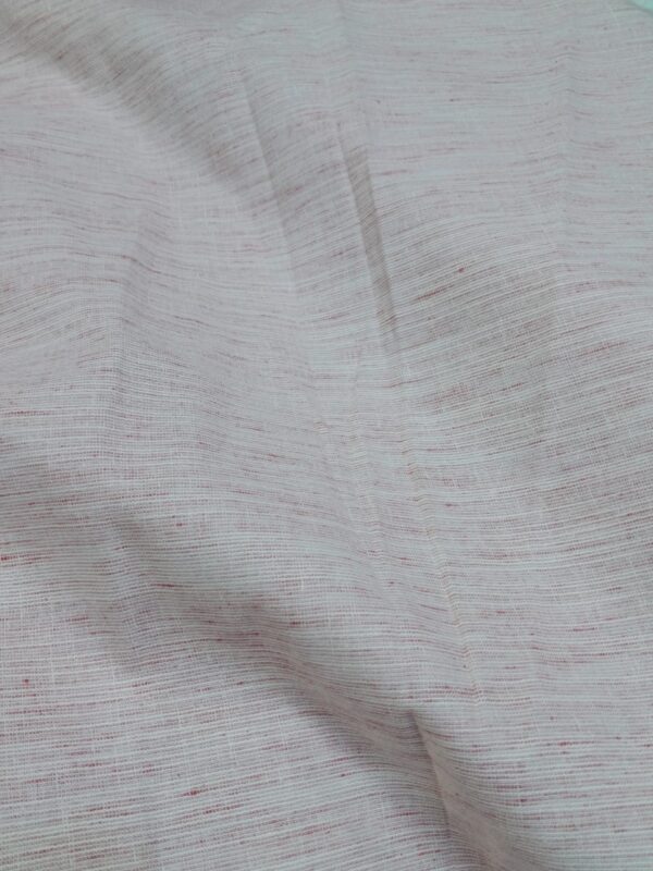 Soft Pink Cotton Slub Fabric – - Image 2