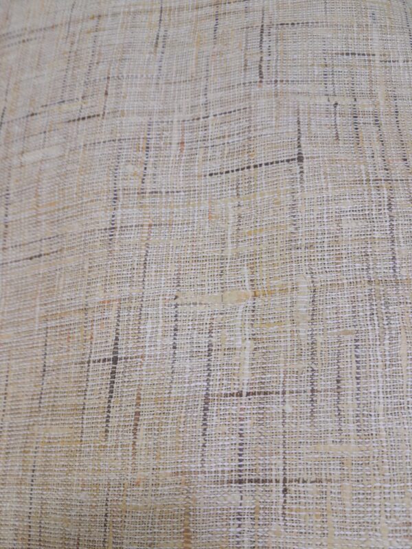 Textured Grid Weave Jute-Look Cotton khadi Fabric - Image 2