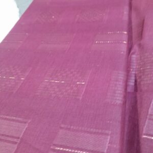 Jacquard Textured Fabric – Plum Color with Geometric Box Design"