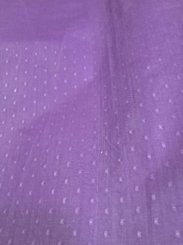Dark Purple Dobby Fabric – Vertical Dotted Stripe Pattern